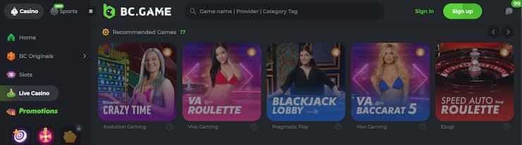 Experience Fun and Fortune at BC.Game Cryptocurrency Casino